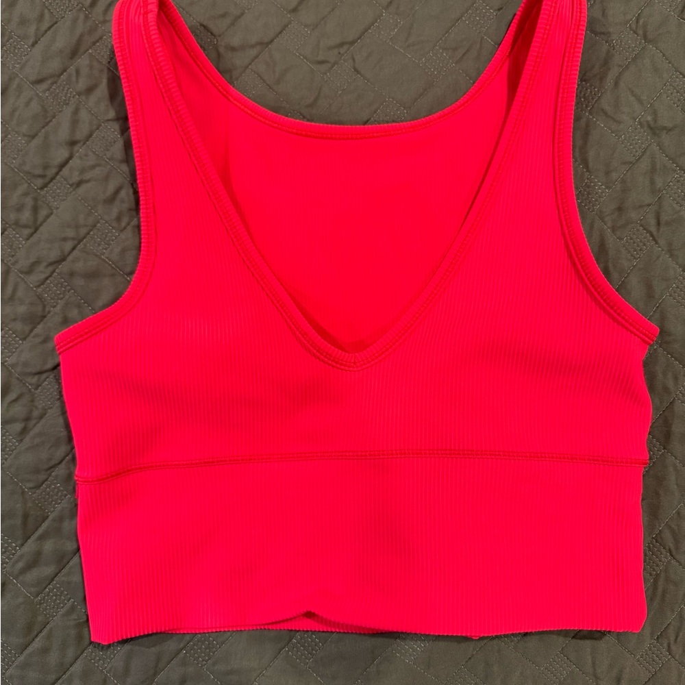 Love Red Power Pivot Ribbed Tank Top